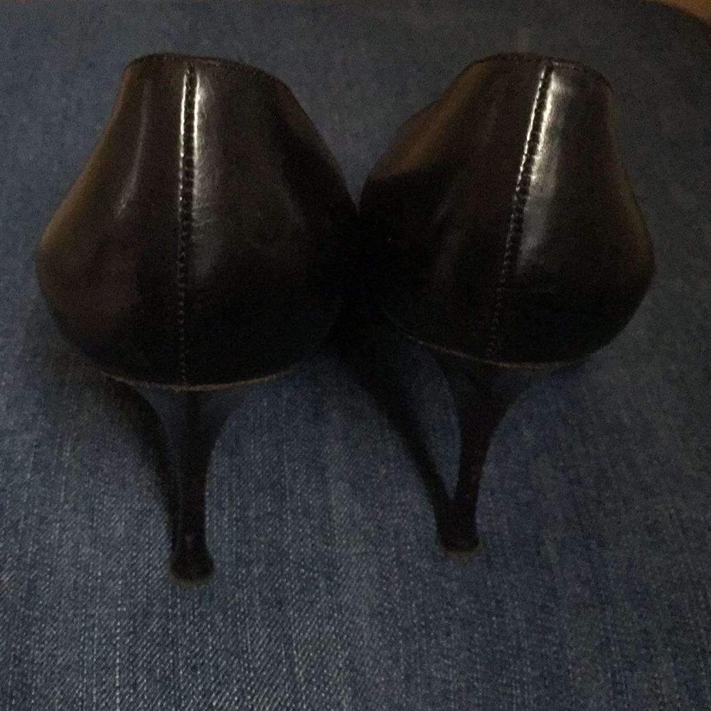 YSL Yves Saint Laurent heels. Black leather. 39.5 - Picture 2 of 6